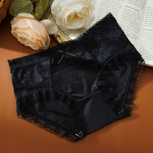 <span class=keywords><strong>Slip</strong></span> estivi comodi in pizzo da <span class=keywords><strong>donna</strong></span> mutandine a vita media alta <span class=keywords><strong>eleganti</strong></span> pantaloni in maglia poliammide di tutti i giorni Logo XL - Product Image 6