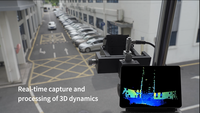 Scanner LiDAR de distance Akusense AS5000 50M, capteur LiDAR 3D DTOF à semi-conducteurs, montage sur socle, 12-28V DC, pour évitement de collision AGV