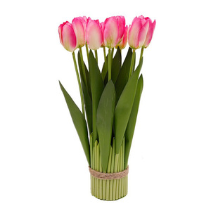 <b>Artificial</b> Tulip <b>Bouquet</b> 12 Heads High Simulation Plastic Silk Flowers For Home Decor Spring Indoor Ornament - Product Image 5