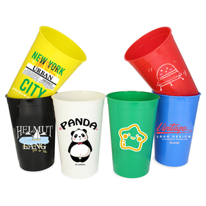 <span class=keywords><strong>Gobelets</strong></span> de Stade en Plastique <span class=keywords><strong>Réutilisables</strong></span> <span class=keywords><strong>Personnalisés</strong></span> de 12 oz, Portables et Écologiques, pour Mariages et Événements, de Qualité Alimentaire Sûre - Product Image 1