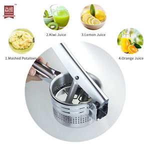 I più venduti utensili da cucina utensili manuali per frutta e verdura MUTI-FUNCTION spremiagrumi schiacciapatate pressa per patate in acciaio inossidabile - Product Image 6