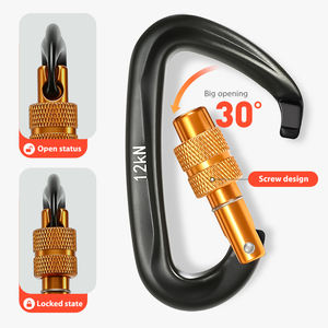 JRSGS all'ingrosso personalizzato campeggio escursionismo all'aperto piccolo moschettone di sicurezza Clip logo portachiavi chiusura moschettone in lega di alluminio S7801B - Product Image 6