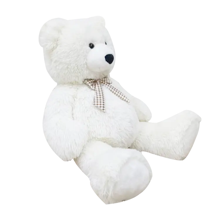 Custom large size soft big bear toys white giant teddy plushies