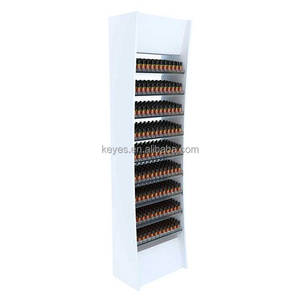 Tienda de cosméticos personalizada, armario de almacenamiento de madera, soporte de maquillaje para suelo, estante de exhibición de esmalte de uñas con estante acrílico y caja de luz - Product Image 4