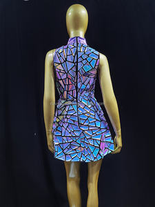 Il Club di taglie forti Novance indossa <span class=keywords><strong>abiti</strong></span> <span class=keywords><strong>da</strong></span> Club con paillettes a specchio Sexy <span class=keywords><strong>Mini</strong></span> <span class=keywords><strong>abiti</strong></span> <span class=keywords><strong>da</strong></span> ballo di fine anno per donne <span class=keywords><strong>abiti</strong></span> <span class=keywords><strong>da</strong></span> <span class=keywords><strong>sera</strong></span> - Product Image 3