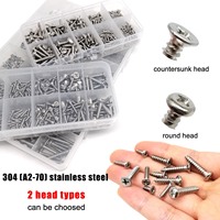 Kit de 100 micro-vis autotaraudeuses pour bois, pour voitures miniatures, produits électroniques, téléphones, M1.2 M1.4 M1.7 M2 M3 M4, en acier inoxydable 304