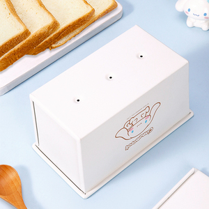 Chefmade CL5037 Diseño de dibujos animados Caja Pan de pan tostado 450G Pan antiadherente con tapa - Product Image 2