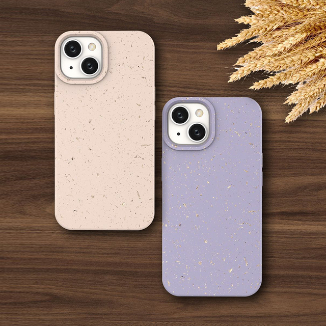 Wheat Straw Eco Friendly Compostable Cell Phone Cover Biodegradable Phone Case for Iphone 14 Pro Max 13 12 Case