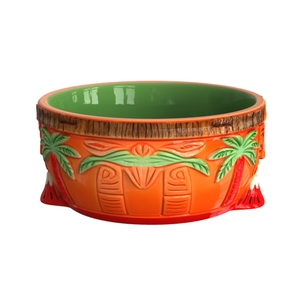 Tigelas Grandes de Cerâmica Estilo Tiki Personalizadas para Cães, Tigela Pesada de Cerâmica para Ração e Água, Tigela de Alimentação para Cães Pequenos, Médios e Grandes - Product Image 2