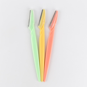 Rasoir Dermaplaning OEM à lame unique pour <span class=keywords><strong>femme</strong></span>, outil de maquillage, <span class=keywords><strong>tondeuse</strong></span> à sourcils pour l'épilation du visage, mode sécurité - pour débutantes - Product Image 4