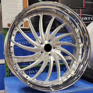 Cerchi Forgiati in Alluminio 6061-T6 da 19 20 22 24 26 Pollici, 2 o 3 Pezzi, Cromati o Oro Rosa per Rolls-Royce Phantom Cullinan <span class=keywords><strong>Ghost</strong></span> BMW Wraith - Product Image 2