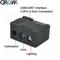 GROW GM69Pro-S Lecteur de codes-barres intégré Module Lecteur de codes-barres Qr Code Bar Support OCR Passport avec 1280*800 CMOS pour Windows