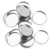 Panci kosmetik kosong magnetik Hitam aluminium timah berlapis isi ulang Grid Pan untuk kemasan Makeup kustom