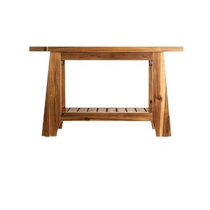 Tabouret de salle de bain en bois massif Miao Qian avec étagère de rangement, siège de douche pour la baignoire et les toilettes - Product Image 4
