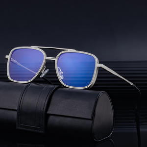 KSL-98282 Lunettes de soleil pour hommes, monture carrée en métal, protection UV400, pare-soleil de classe 2 pour utilisation en extérieur - Product Image 3