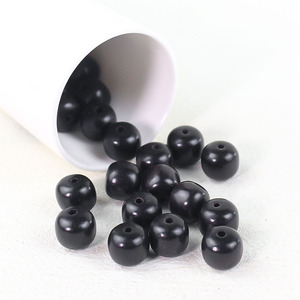Cuentas sueltas de ébano de 8x9 mm hechas a mano para pulseras de joyería, accesorios budistas, decoraciones culturales - Product Image 3