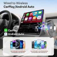 Adaptateur 2-en-1 pour CarPlay filaire vers CarPlay sans fil, compatible avec la connectivité Apple et Android, boîte CarPlay