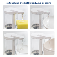 Distributeur de savon mousse en plastique ABS blanc de 500 ml pour salle de bain, distributeur automatique de savon liquide