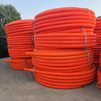 Großhandel HDPE COD 3-Wege-Wellrohr für Glasfaserkabel |   Hochdruck-Untergrund-Glasfaserkabel-Schutz Flexibler 3-Kanal-Kabelkanal