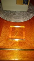Présentoir Carré Pliable Biseauté en Acrylique Écologique Transparent Poli pour Affichage