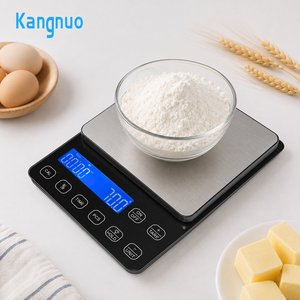 Balance de cuisine électronique numérique professionnelle en acier inoxydable avec écran LCD, fonction tare et unités de mesure PCS, pour la pesée des aliments, à vendre - Product Image 1