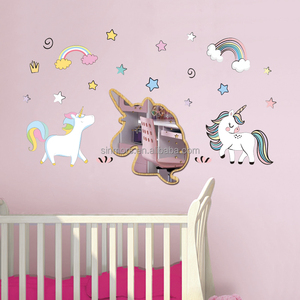Adesivo per decorazioni per la casa adesivo per la decorazione di animali all'ingrosso con stelle e <span class=keywords><strong>nuvole</strong></span> di forma personalizzata in acrilico adesivo per specchio da parete - Product Image 2