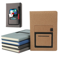 Nouveau carnet de notes en cuir PU personnalisé, format A5/A4/B5, avec poche pour téléphone portable, porte-cartes, boucle pour stylo, impression UV, idéal pour un cadeau