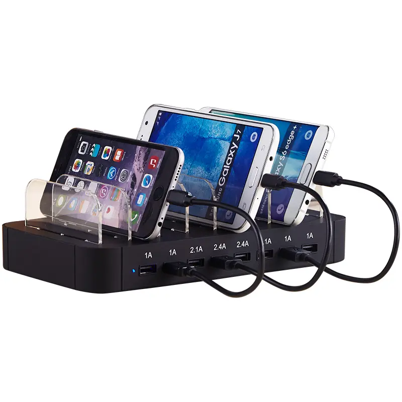 PSEKC証明書iPhoneユニバーサル充電器ドッキングステーション用の急速充電デスクトップマルチUSB充電器ステーション