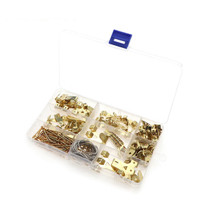 Kit de quincaillerie pour cintres assortis en alliage de fer, crochets <span class=keywords><strong>à</strong></span> clous, pinces photo, en acier <span class=keywords><strong>à</strong></span> haute teneur en carbone, zingué, pour l'industrie lourde - Product Image 4
