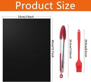 Tapete para Barbacoa de Alta Calidad con Logotipo Personalizado, Accesorios para Parrilla, Precio Competitivo, Revestimientos para Horno de PTFE, Doble Cara, Impermeables y Antiadherentes - Product Image 2