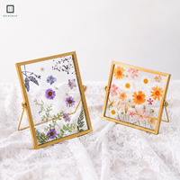 Cadre photo en aluminium de haute qualité pour fleurs séchées - Décoration moderne pour la maison, durable et écologique