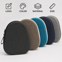 Étui de transport rigide en EVA pour casque, sac de rangement en tissu gris imperméable, étui de voyage portable et protecteur