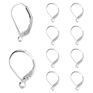 18K Gold Plated 925 Silver Flower Heart Shape OT Toggle Clasp Findings Buckle Connector for <b>Earring</b> Making - Product Image 1
