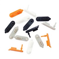 Cache-prise USB Type-C en silicone anti-poussière pour prise femelle, vente en gros d'usine, ZD-105 Noir Blanc Gris