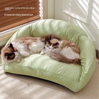 Lit pour animaux de compagnie classique de haute qualité, amovible, lavable en machine, sans perte de poils, chaud, respirant, pour une utilisation en intérieur, pour chats et chiens