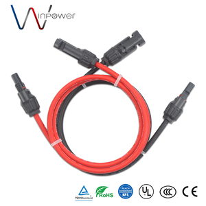 अनुकूलित सौर केबल का उपयोग आईपी 67 जलरोधक 1500 वी डीसी ट्विन एक्सटेंशन केबल - Product Image 2
