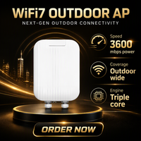 Point d'accès Wi-Fi extérieur longue portée 3600M avec antenne à gain élevé IEEE 802.11be anti-interférence pour la couverture des zones industrielles