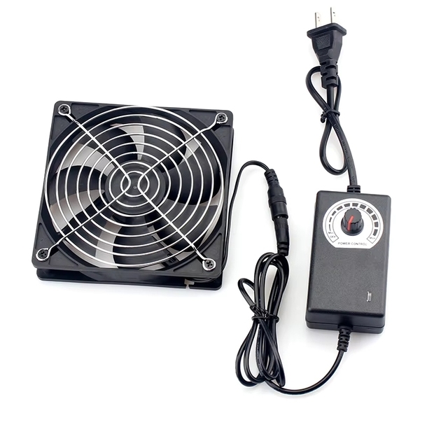 ZYSY 120mm 2700RPM Fan Cooling with Controller V 220V Btc Machine Chassis Workstation Cabinet Radiator Server