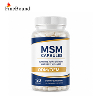 Capsules MSM pour adultes, protection des articulations, antioxydant, complément nutritionnel, marque privée, grand volume, export, vente en gros