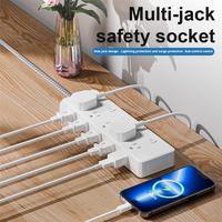 PUJIMAX 2026 Protector de Sobretensión Universal con Enchufe Estadounidense, Regleta de Alimentación con 10 Tomas, Protección de 1050J, Cable de 1.5m, Interruptor Independiente