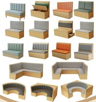 Vente en gros OEM ODM de mobilier de restauration en bois rembourré, banquettes, tables et chaises pour hôtels, restaurants commerciaux et cafés