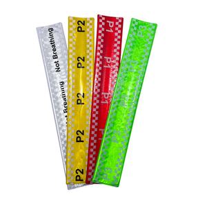 צמיד זוהר מחזיר אור/צמיד זוהר בעל נראות גבוהה/צמיד PVC עם סגירת תיקתק/צמיד עם לוגו בהתאמה אישית - Product Image 6