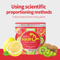 Gummies véganes au collagène, biotine et kératine pour la réduction de la perte de cheveux chez les adultes et les adolescents – Déconseillé aux femmes enceintes