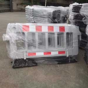 1.95m barriera stradale riciclata gomma per auto 11.5 kg/pz giallo rosso PE barriera di sicurezza stradale temporanea per uso stradale CN;ZHE - Product Image 2