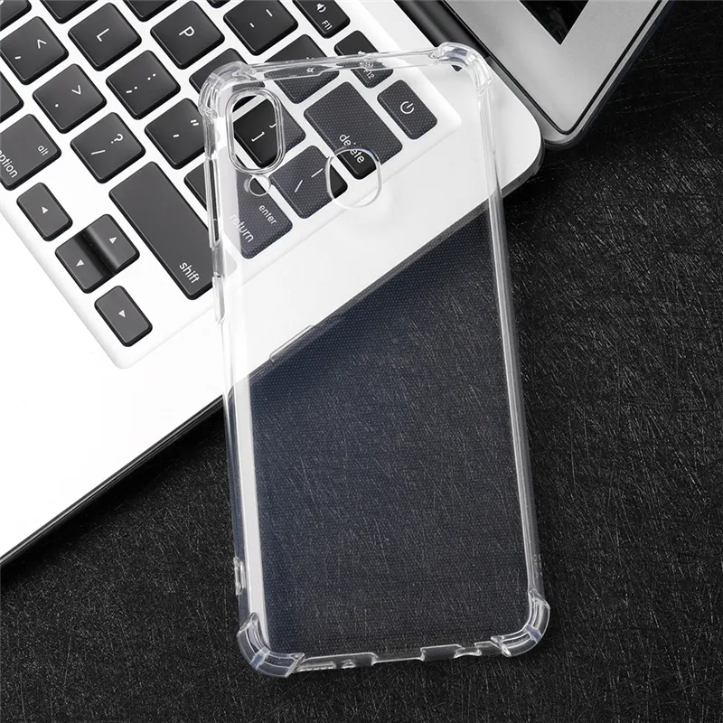 Funda de silicona transparente para Samsung Galaxy A20 SCV46, funda suave de TPU a prueba de golpes