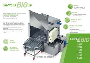 Simplex 2600ขนาดใหญ่2B แรงดันสูงผงซักฟอกทำความสะอาดชิ้นส่วนเครื่องซักผ้าเครื่องซักผ้าอัตโนมัติที่มีความจุโหลด800 KG - Product Image 3