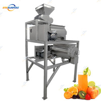 Industriële groente- en fruitsapcentrifuge, aardbeien-, druiven-, pruimen-, abrikozen-, kweepeerv-, sinaasappel-, passievrucht-, mango- en ander fruitpulper/pulpmachine