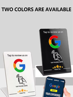 Support de menu en acrylique en forme de L, haute qualité, étanche, avec code QR et NFC pour paiement, cartes de visite, usage hôtelier, NTAG215