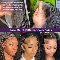 Nouvelle perruque NewWave en cheveux humains naturels bouclés profonds, 100 % cheveux humains brésiliens, perruque Lace Front bouclée, double épaisseur, cheveux vierges indiens HD