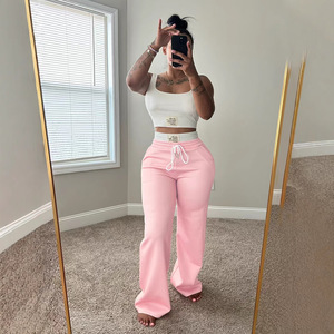 Ensemble deux pièces pour femmes, débardeur et pantalon ample, nouvelle arrivée dans les styles sportifs, streetwear et décontracté<span class=keywords><strong>s</strong></span> - Product Image 1